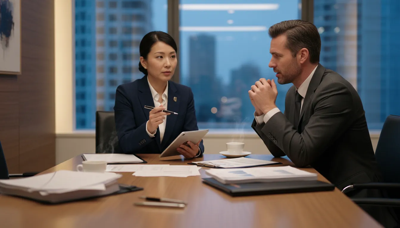 Japanese CPA firm professionals coordinating a U.S. subsidiary audit