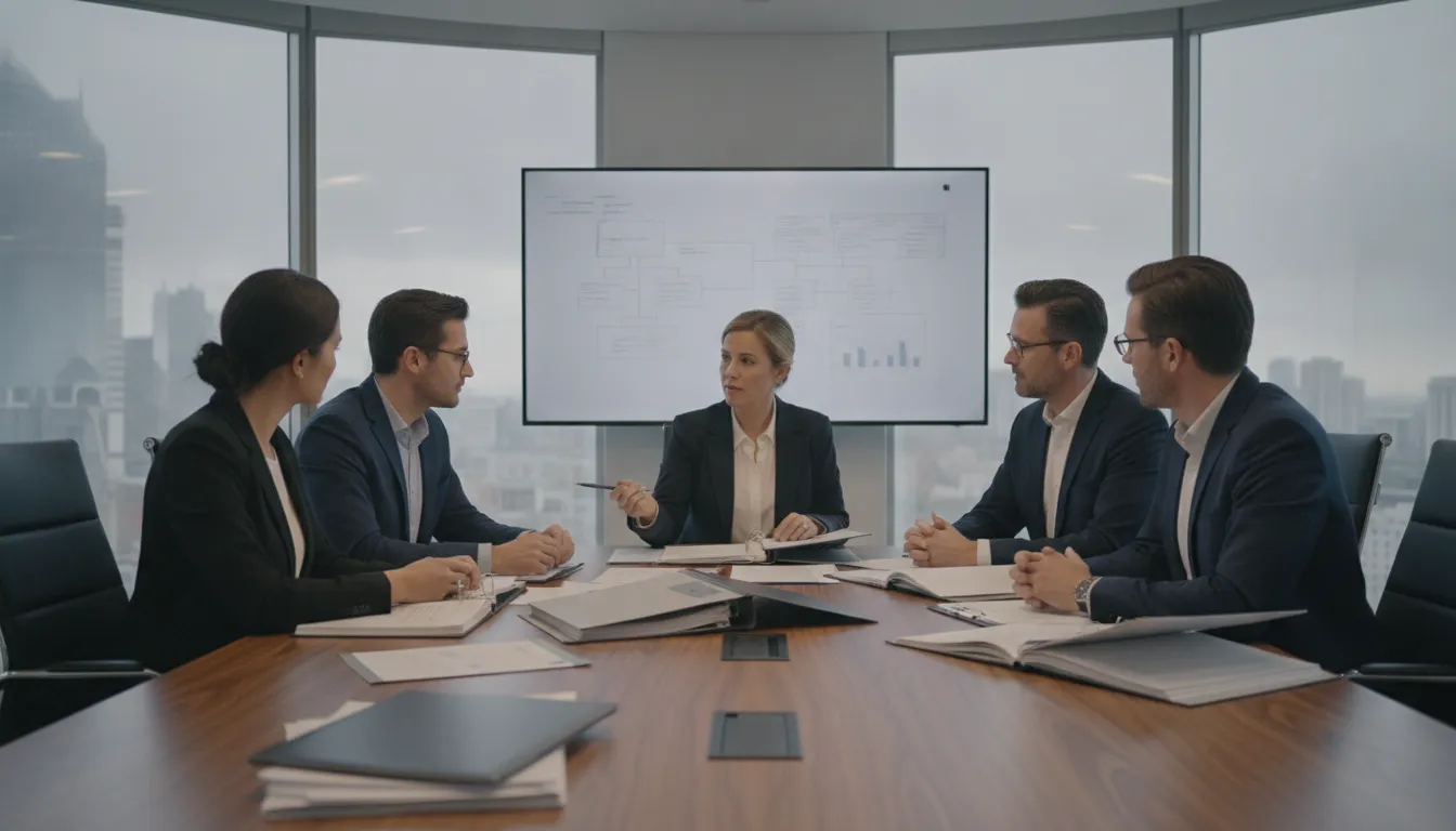 Finance leaders coordinating the SOX audit process
