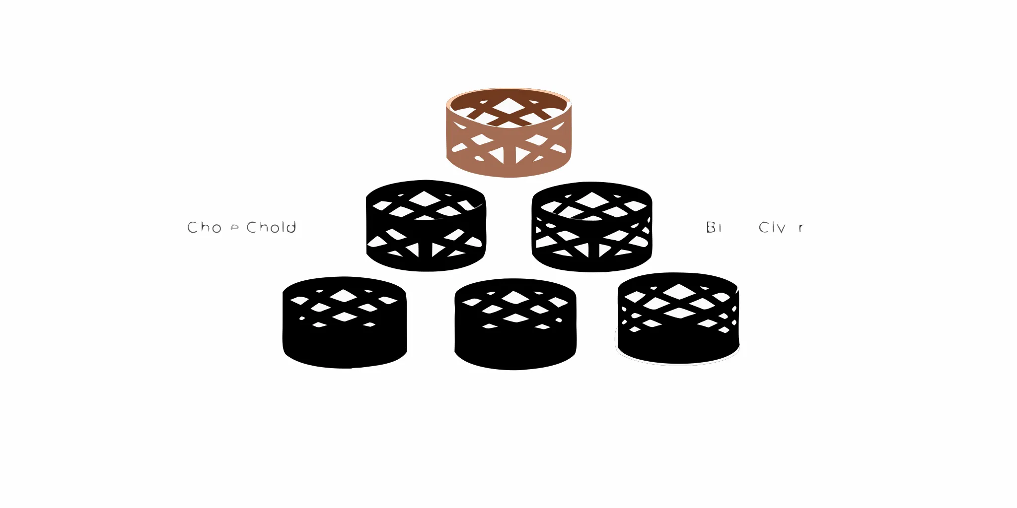 A variety of wire baskets in different shapes, styles, and finishes.