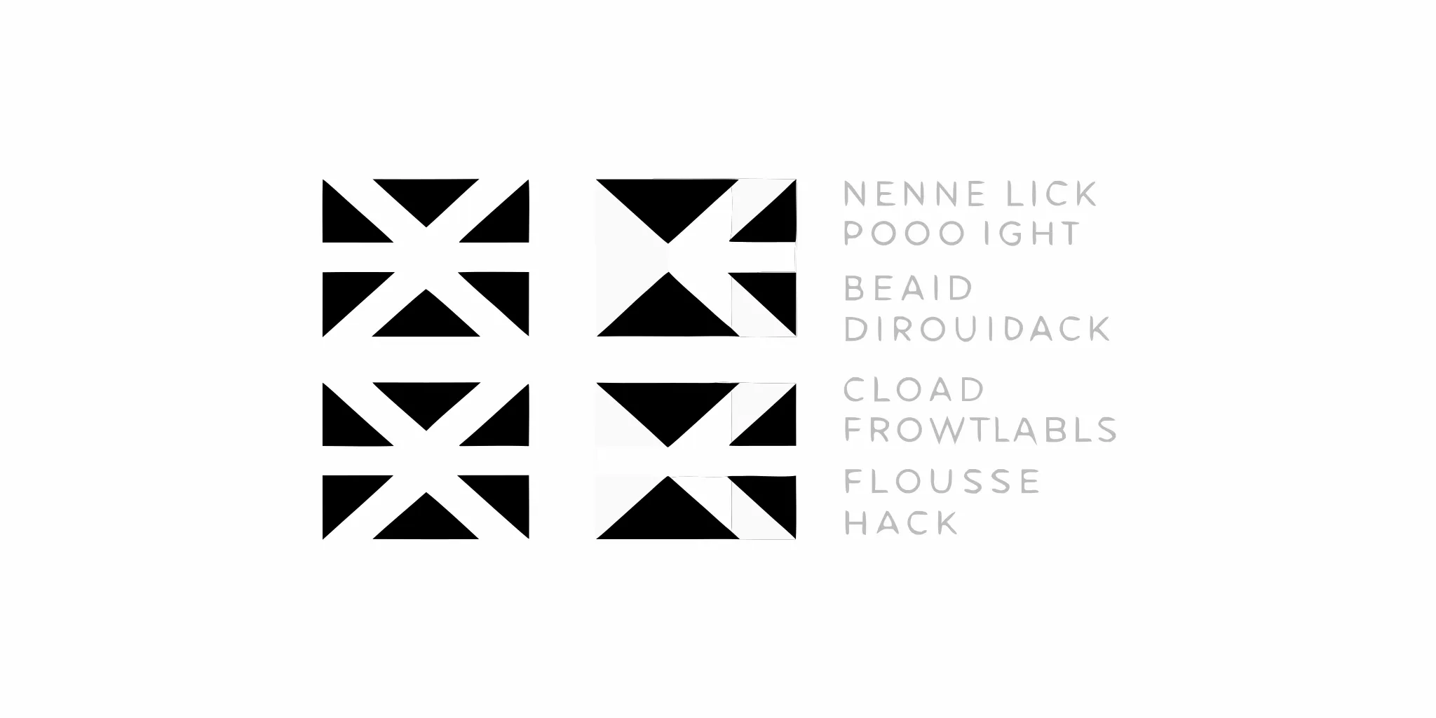 Modern pop up shop display ideas using clean, geometric black and white fixtures.