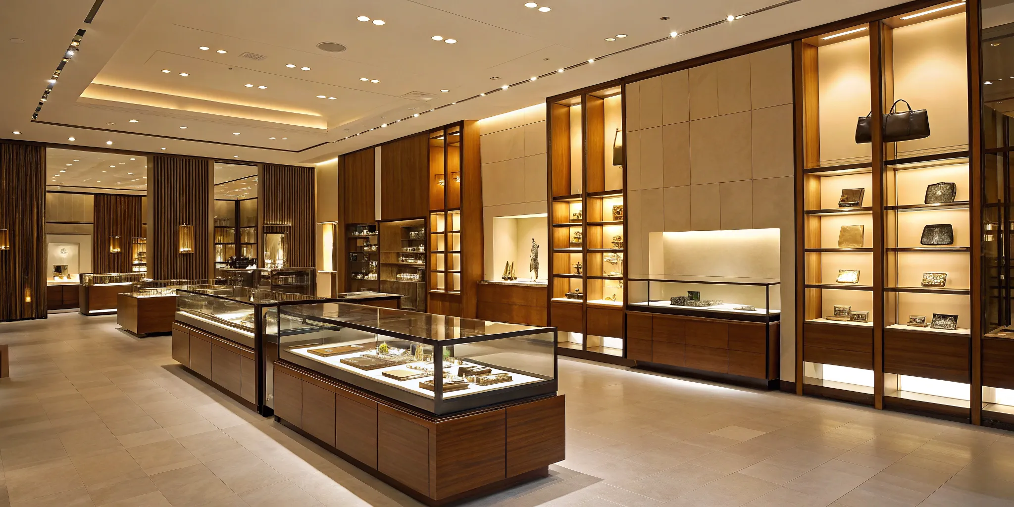 Custom retail display showcasing products in a store.