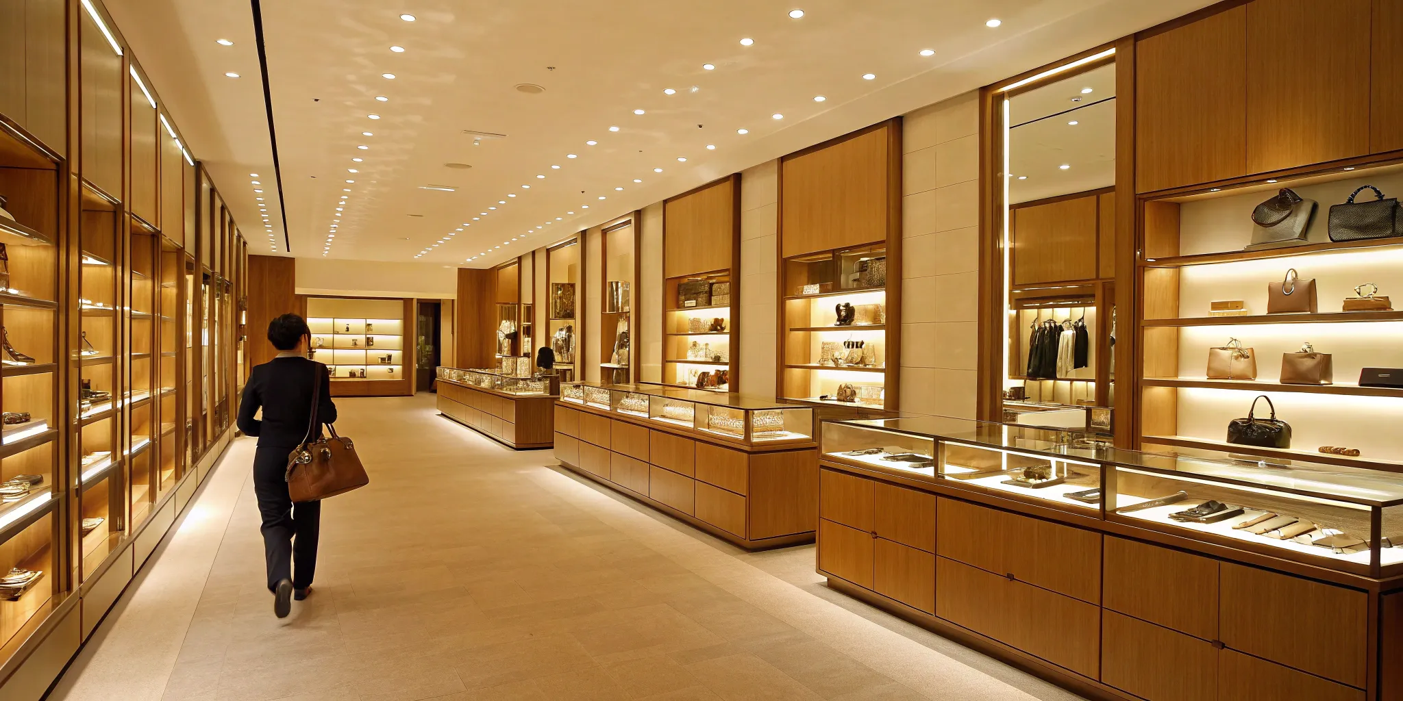 Customer journey in retail store.