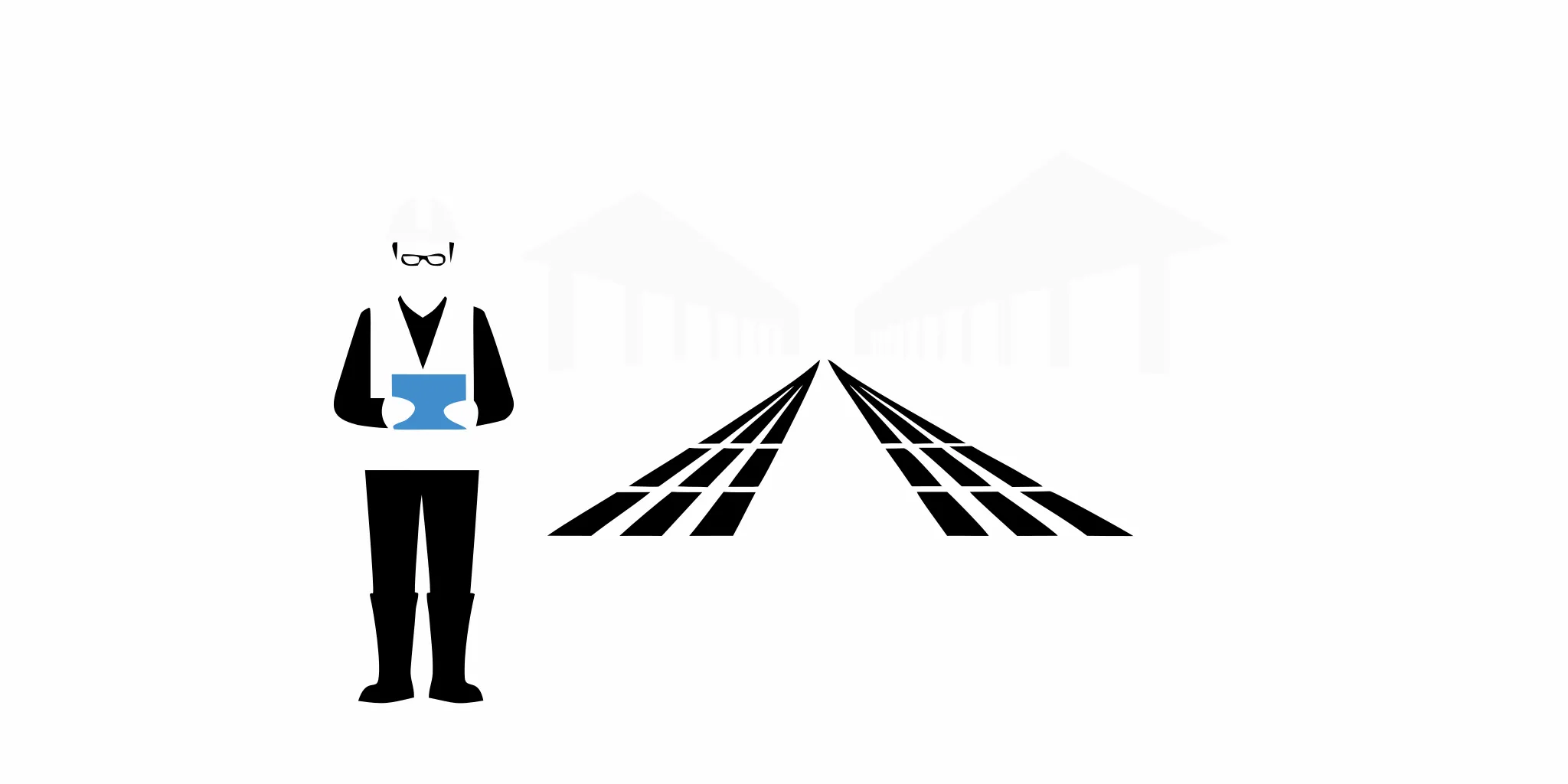 Inspector examines a factory production line during a quality inspection.