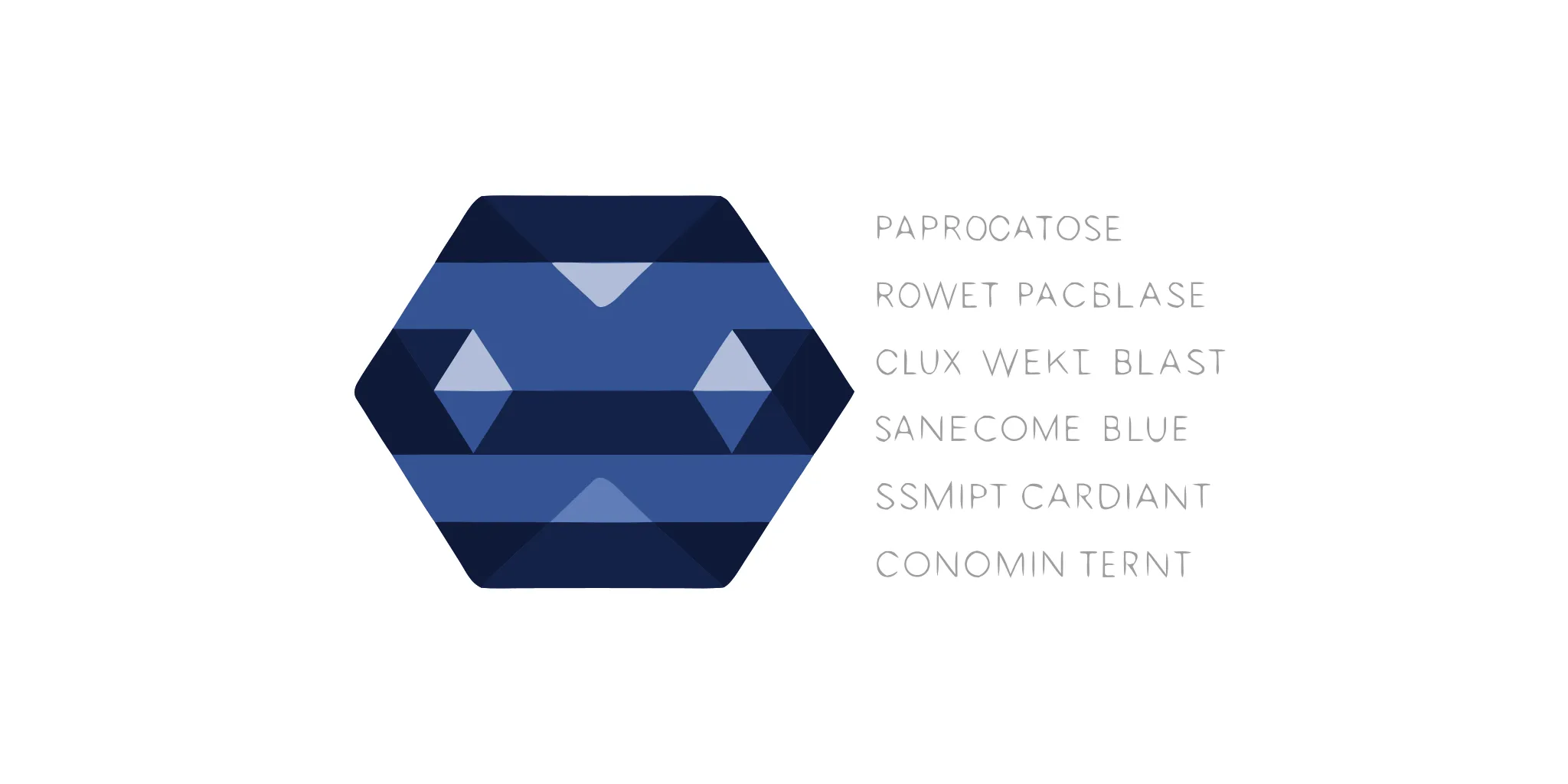 A blue geometric hexagon logo for choosing the right rapid prototyping services.