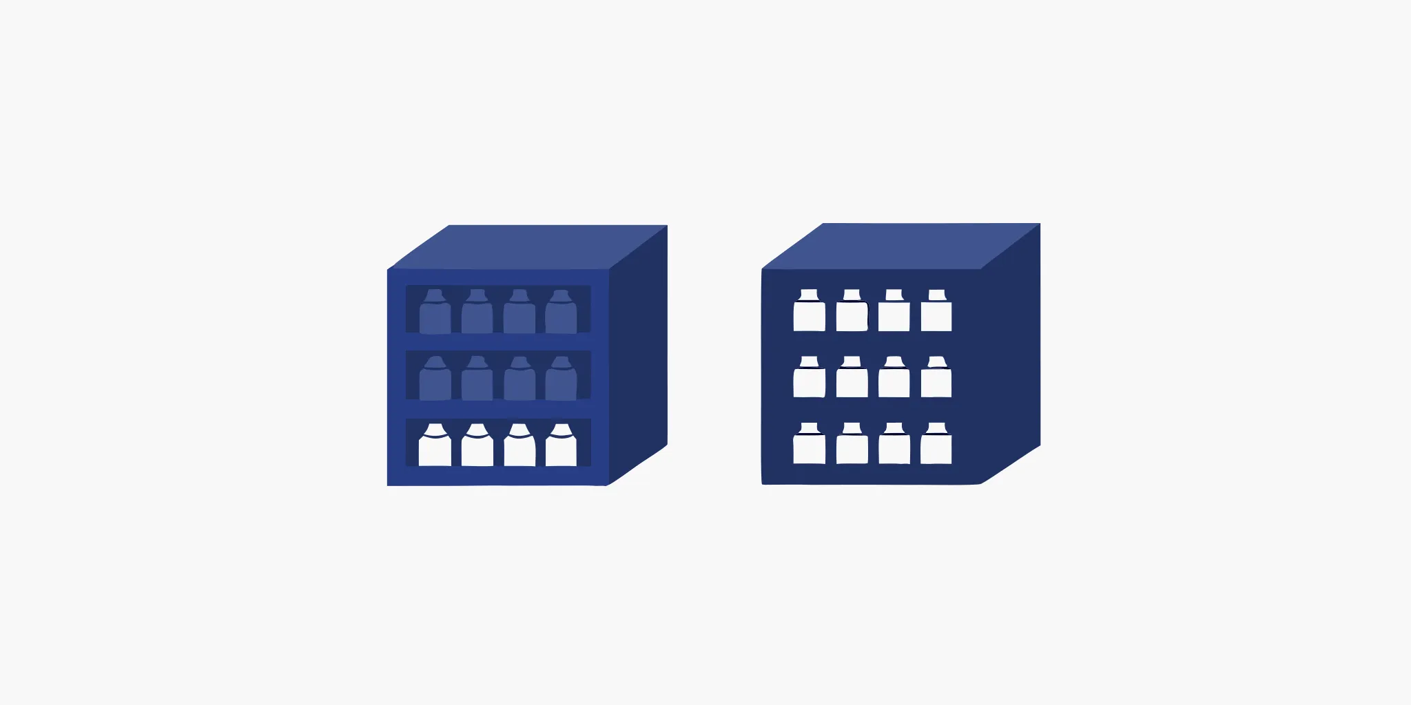 A high-converting end cap display with strategically organized products for retail.