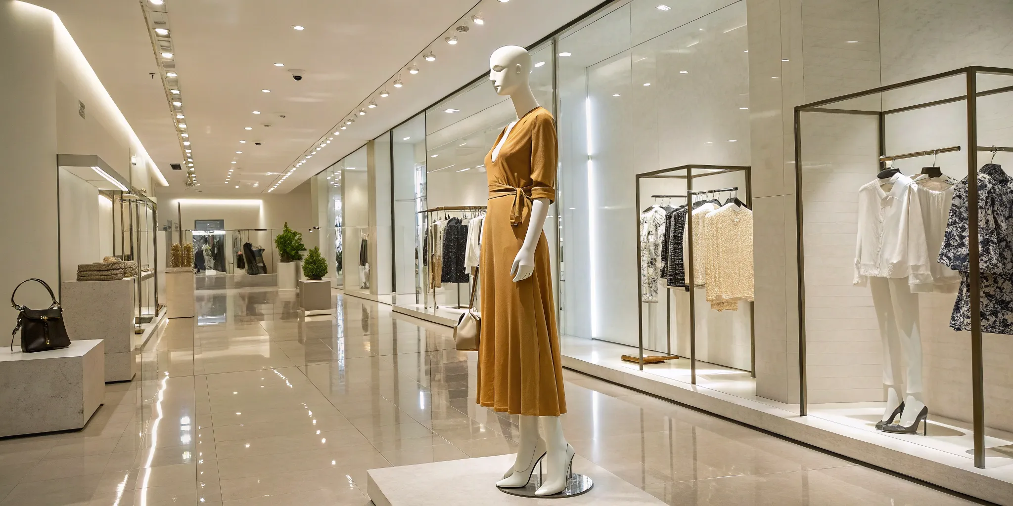 A stylish mannequin in a retail store, an example of how to use mannequins effectively.