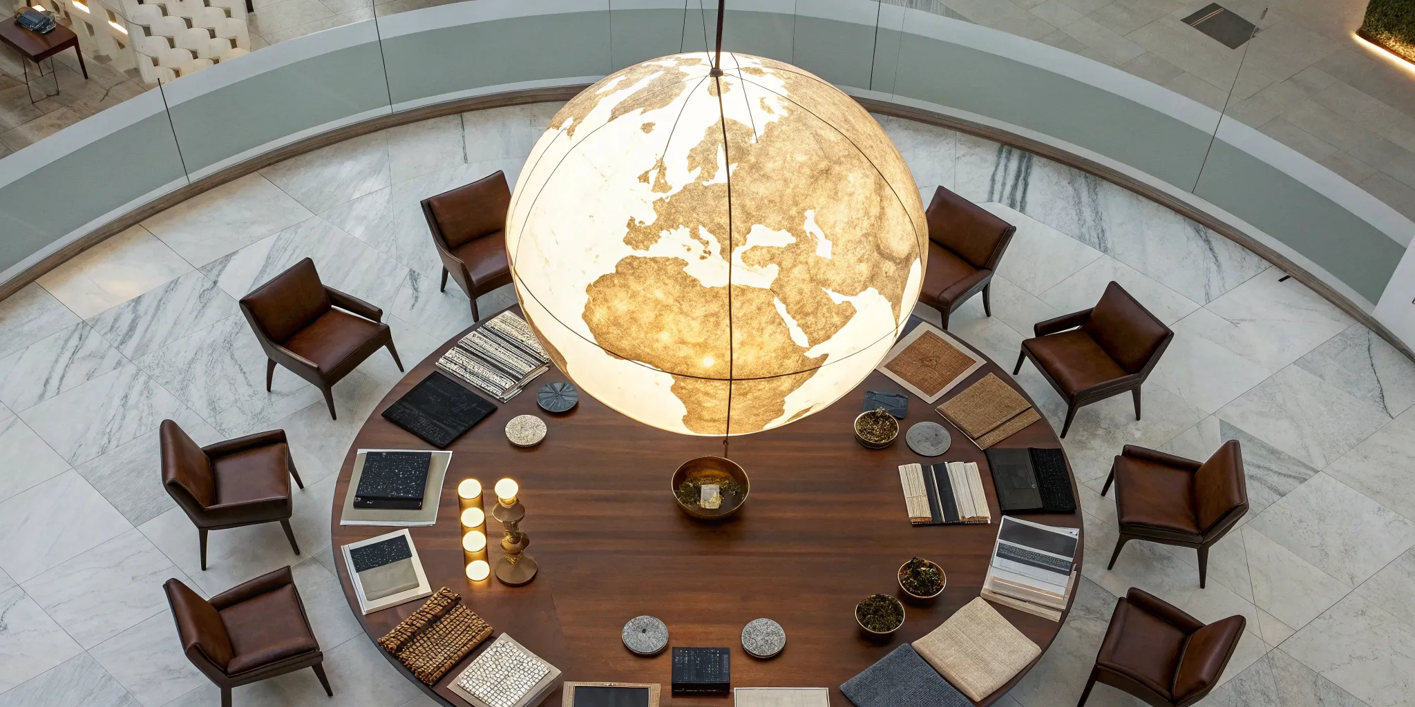 Global manufacturing materials and meeting space.