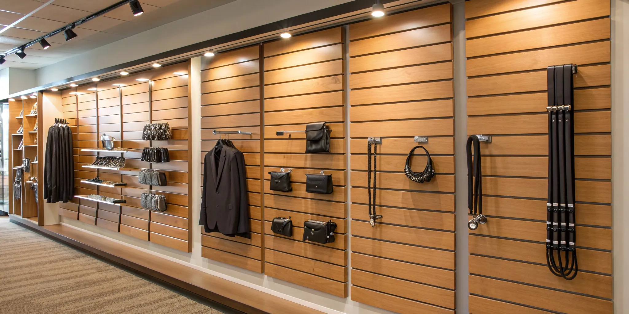 Buy slatwall panels for retail display.