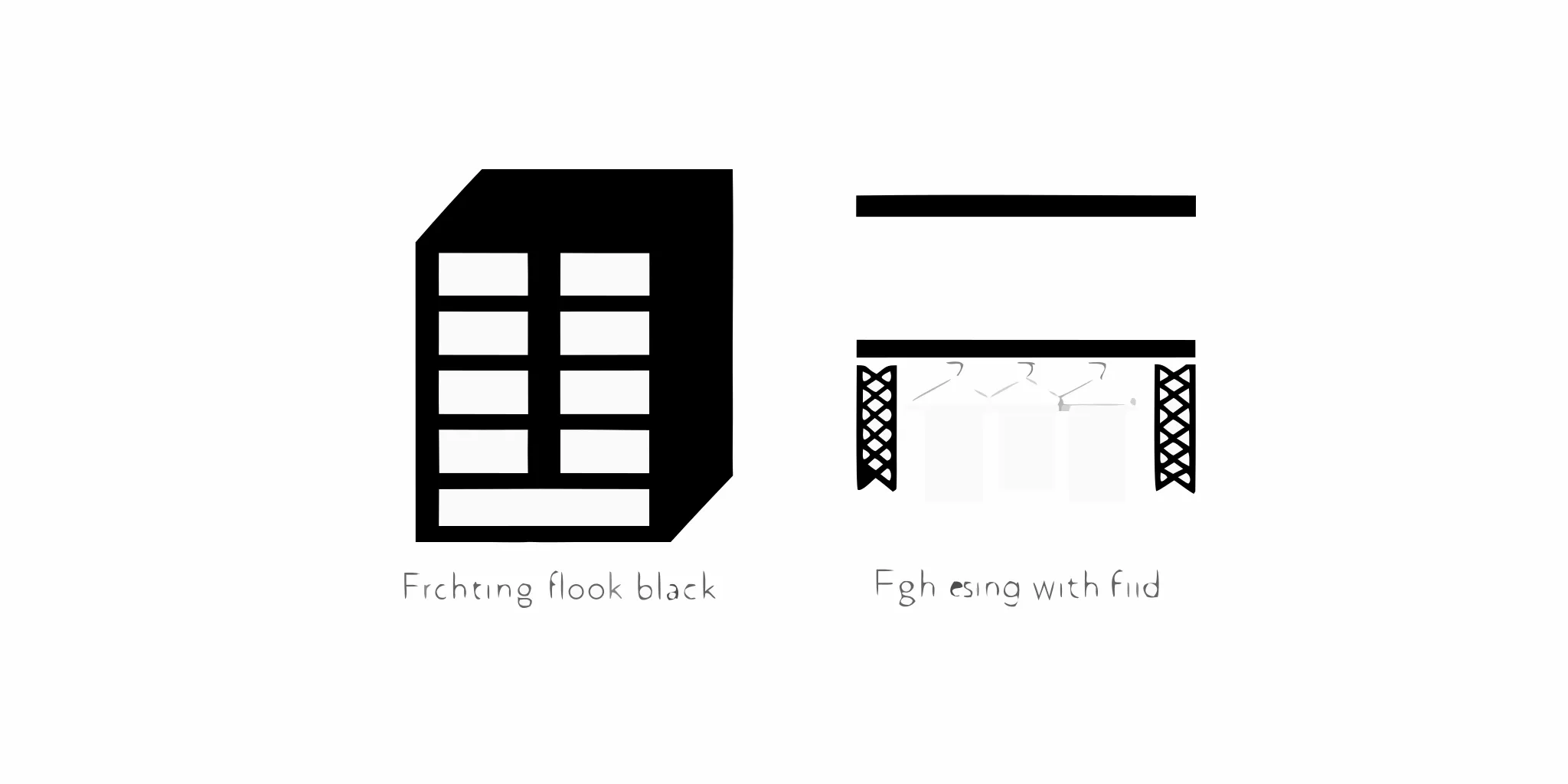 Various retail fixture design options, including shelving and displays, for an optimized store layout.