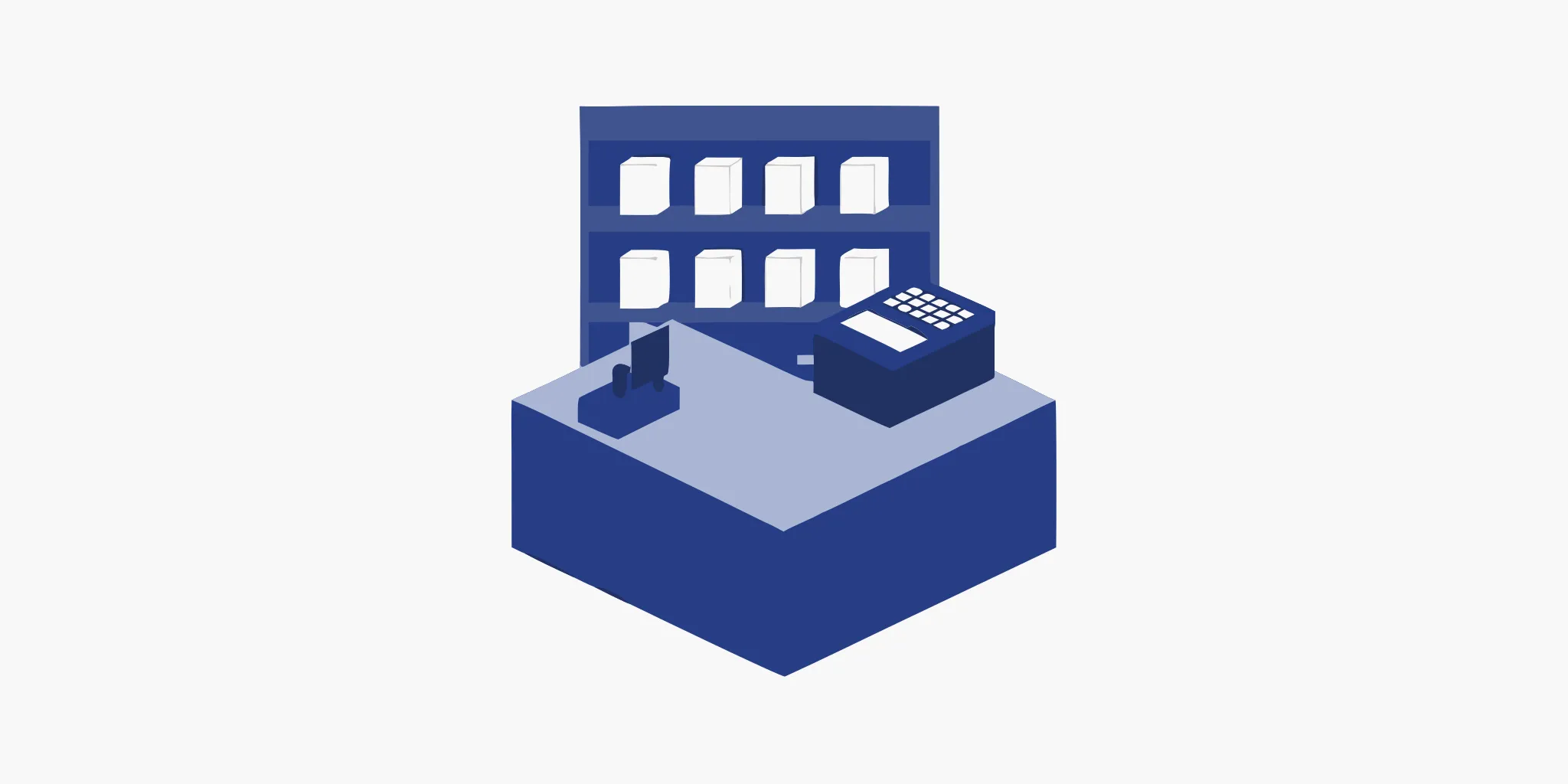 A well-designed cash wrap with an integrated POS system for improved customer flow and sales.