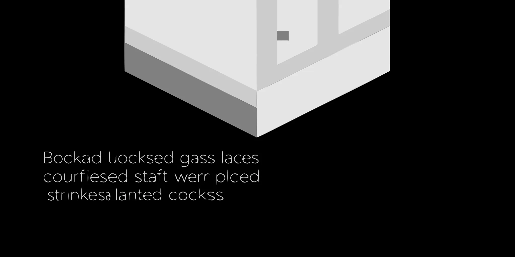 A secure locked display case with glass panels and a sturdy frame.