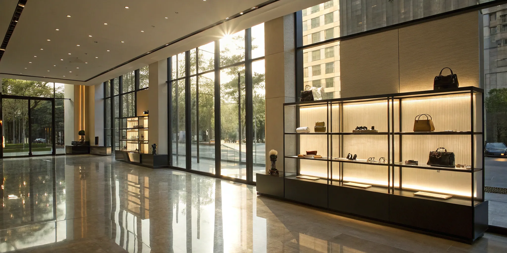 A modern retail interior showcasing the work of a top interior design company.