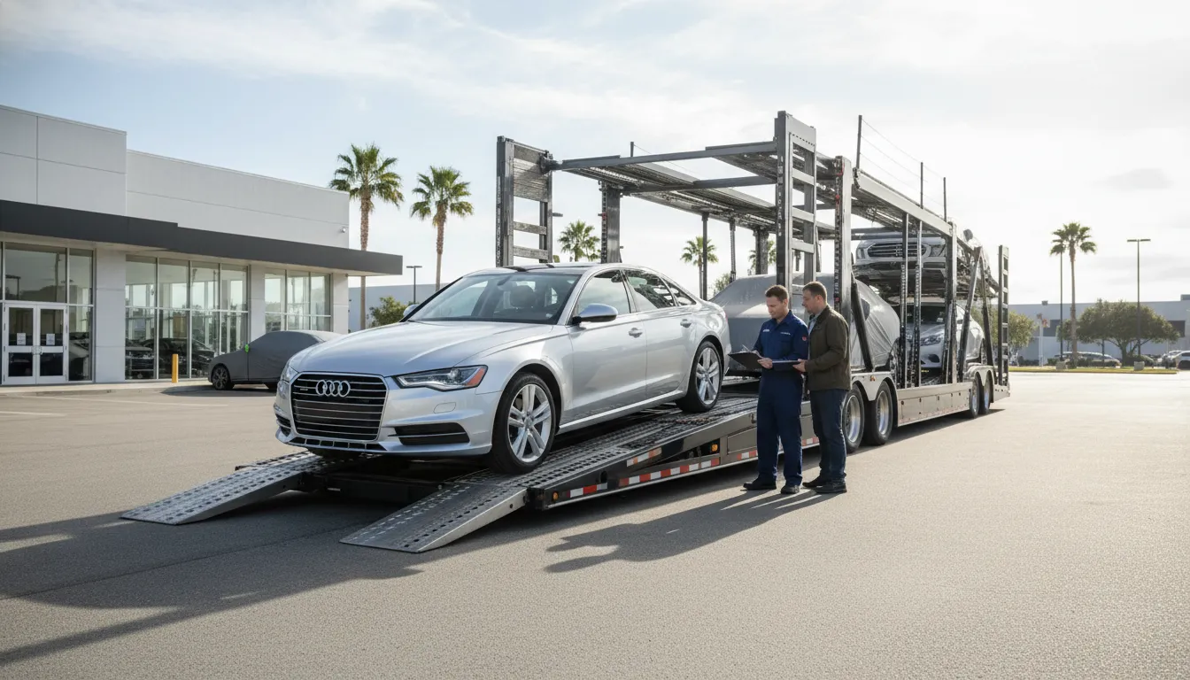 Sedan pickup during buying a car out of state shipping