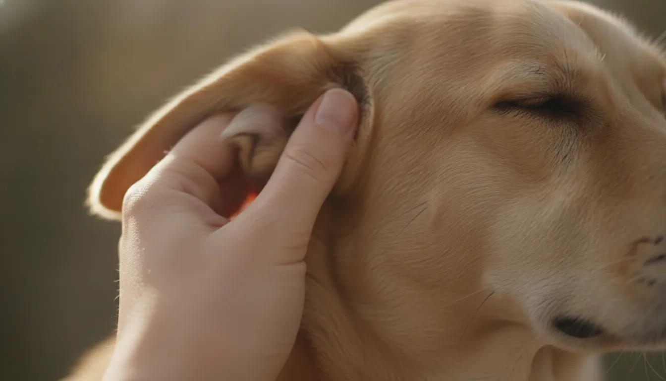 Checking a dog's skin for early allergy symptoms