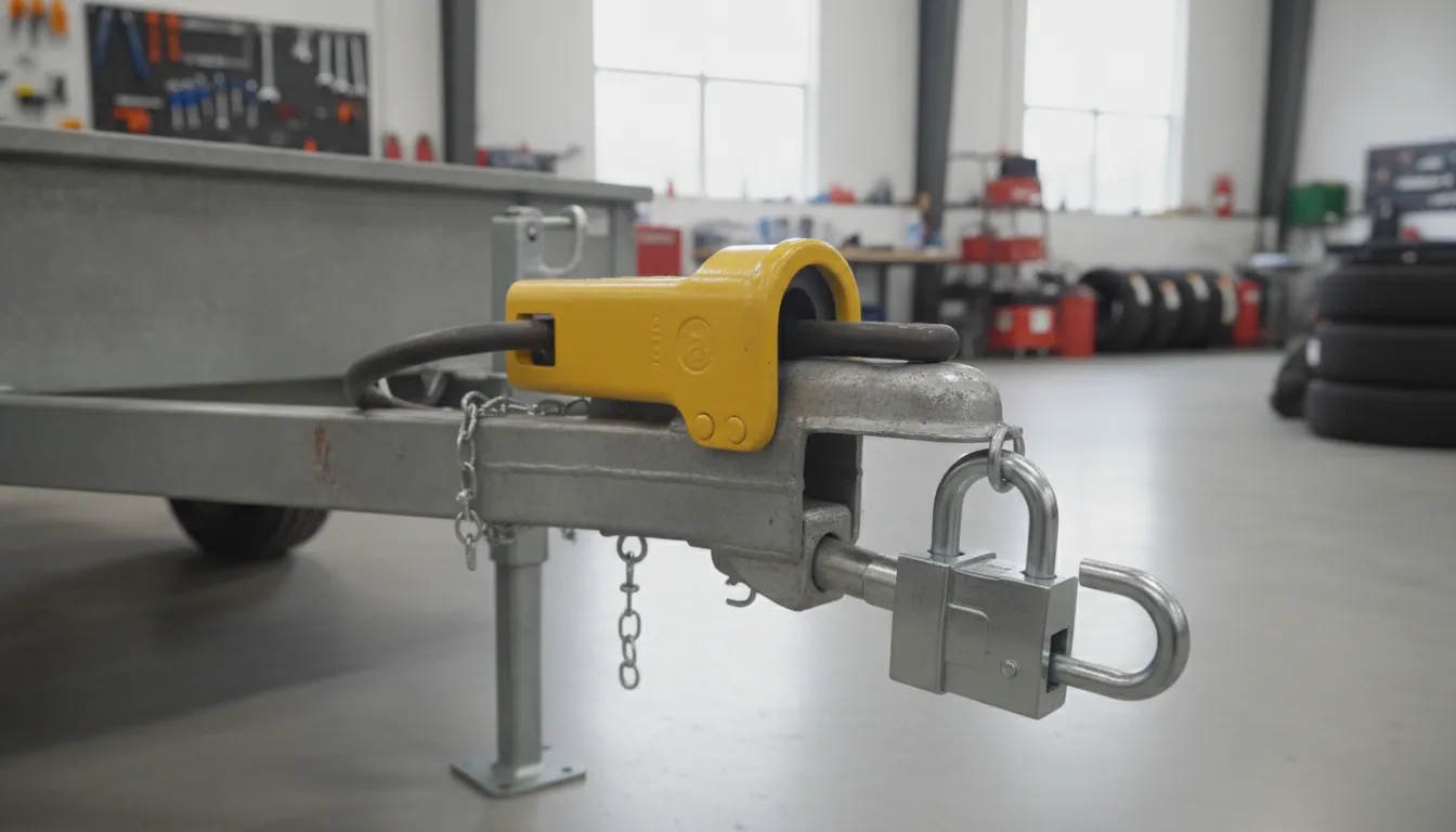 Layered trailer security protecting a parked trailer