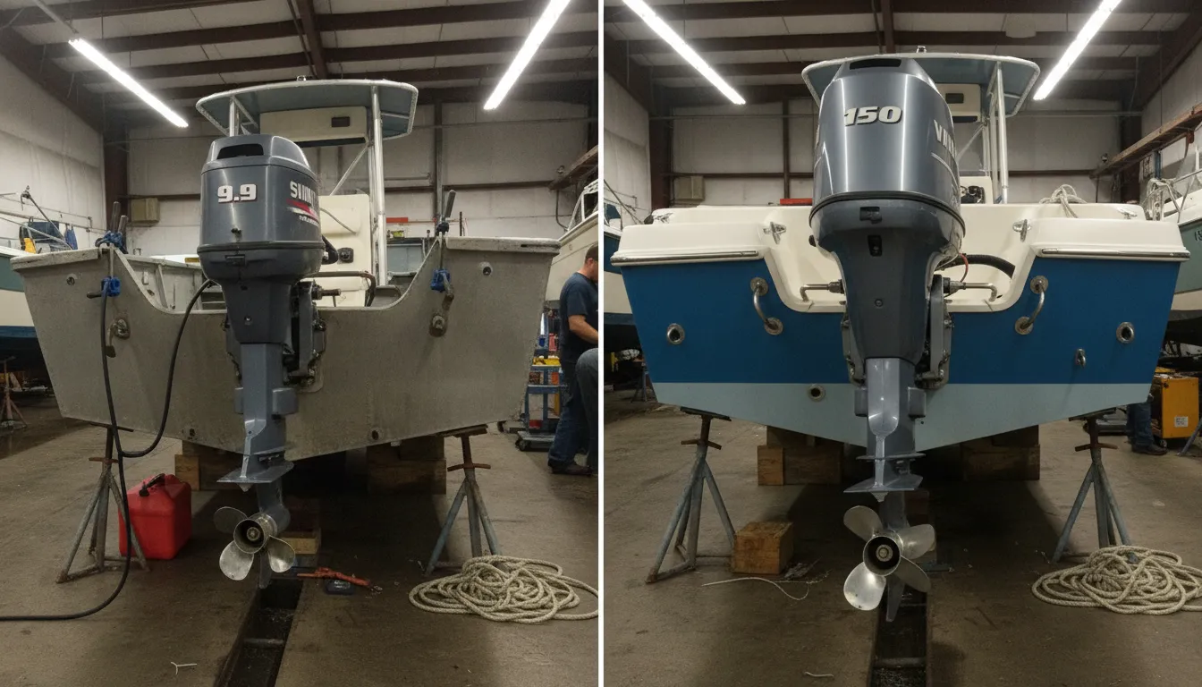 Clamp-mounted and bolt-mounted outboard motor styles for choosing a compatible lock
