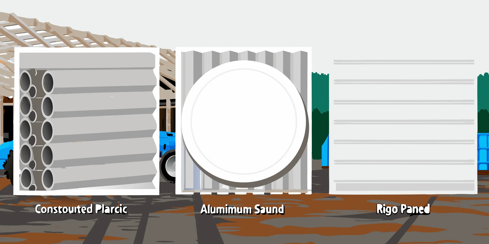 Comparison of corrugated plastic, aluminum, and rigid PVC construction sign materials