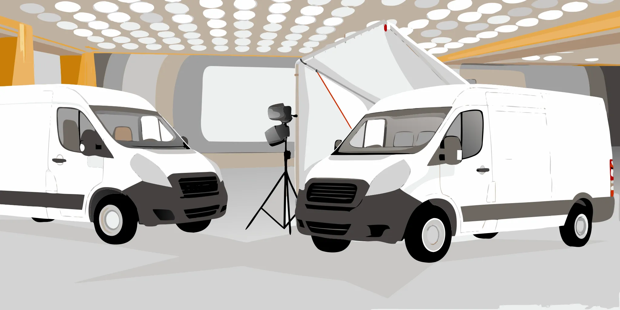 Partial vs full vehicle wrap comparison on business vans