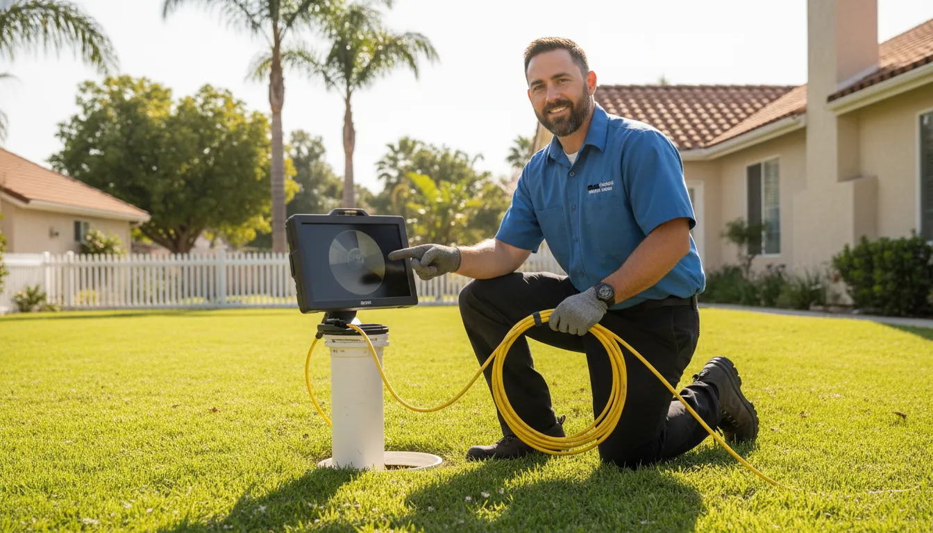Sewer camera inspection video used to plan Orange County sewer repair