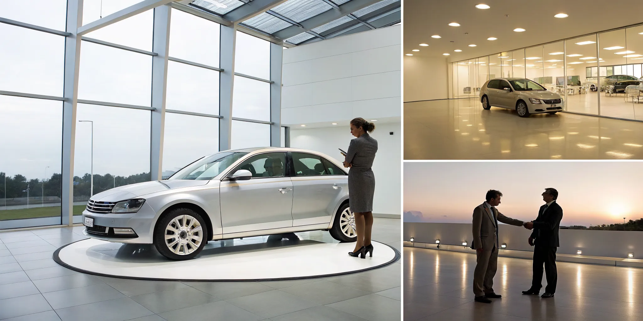 A handshake completes a deal at the best place to sell a used car.