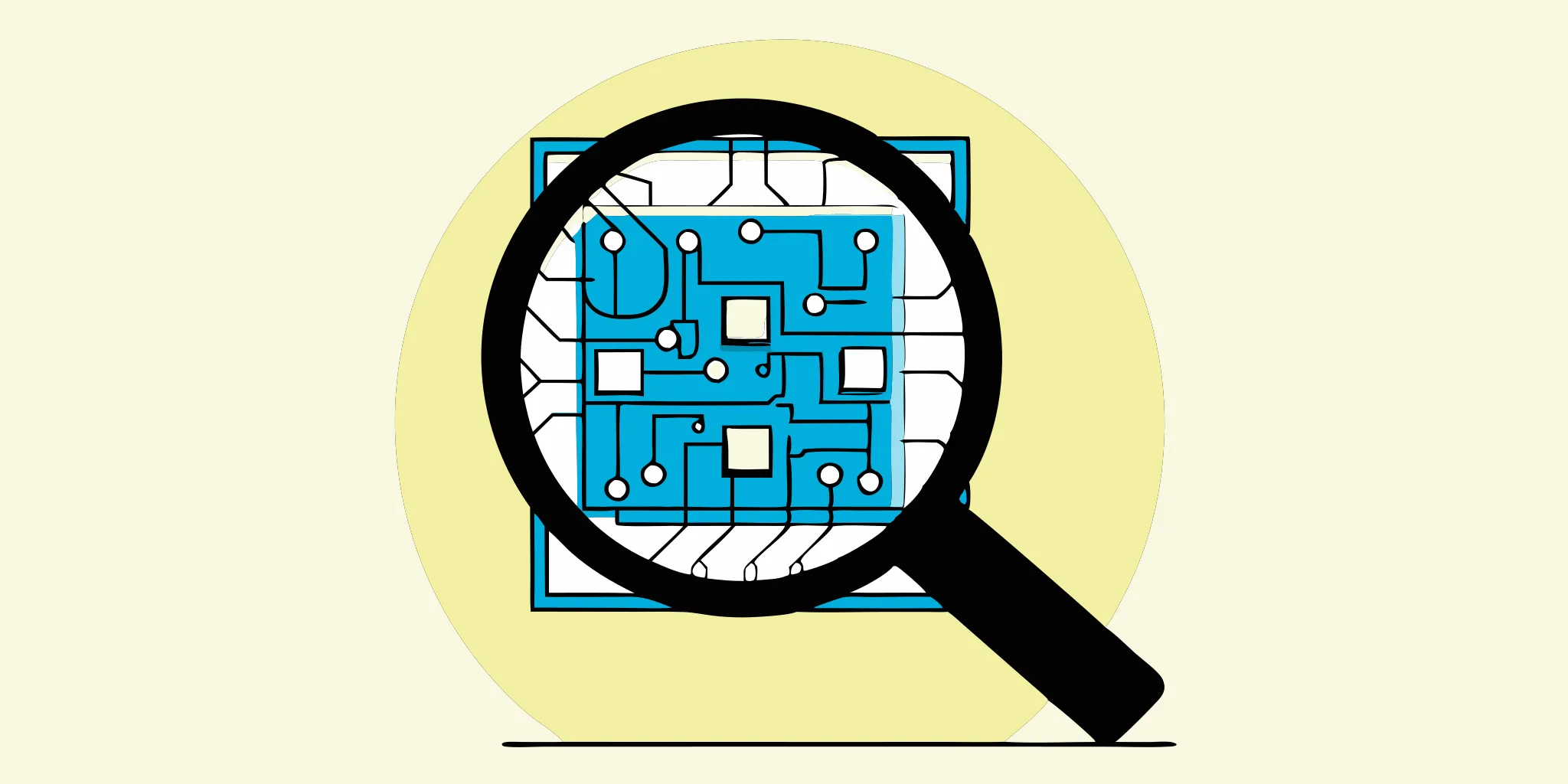 Quality testing of electronic circuit board.
