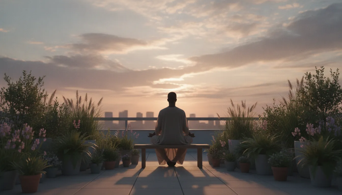 A quiet moment of reflection while grieving without losing faith