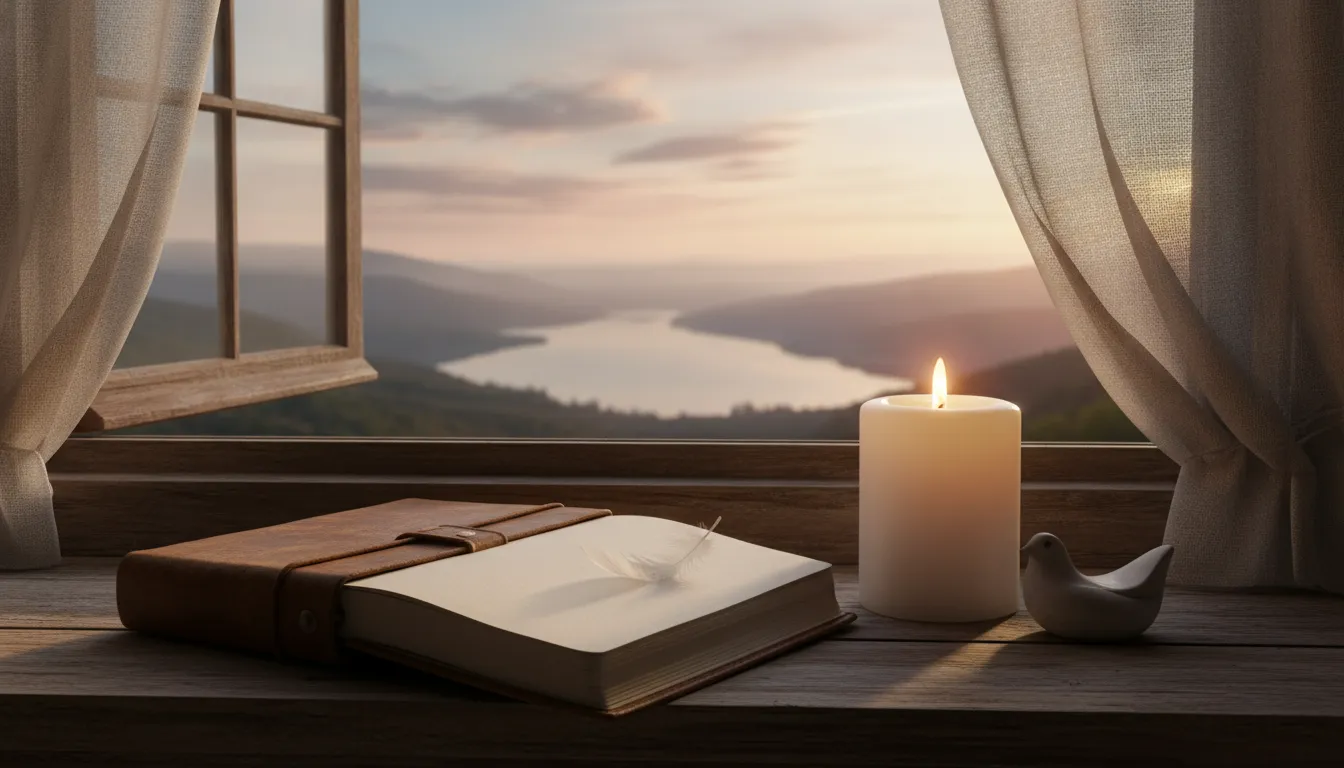 Open hands receiving grace while releasing spiritual guilt