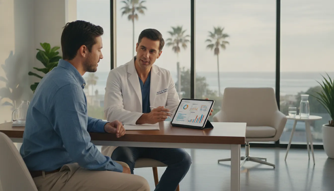 Physician-led consultation at a men's wellness clinic San Diego