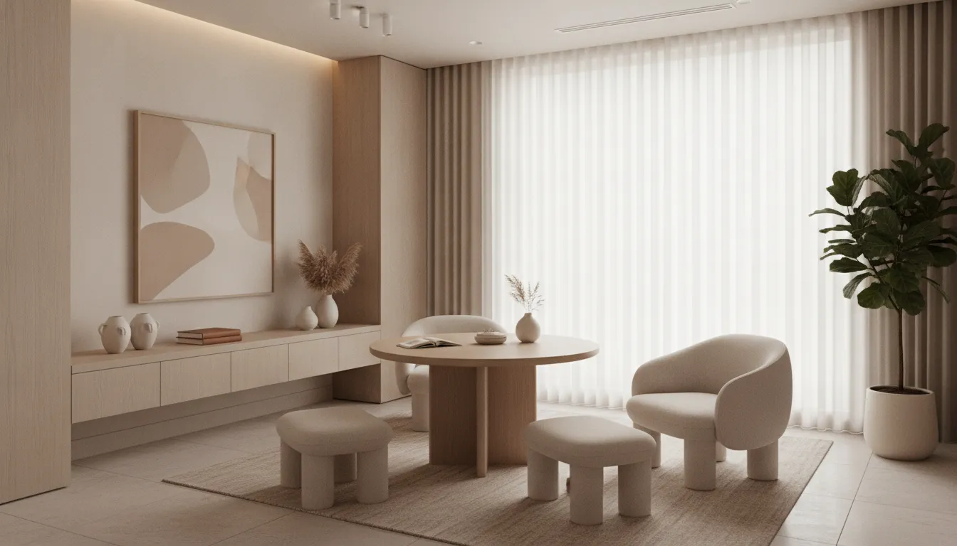 A bright minimalist clinical consultation room in a luxury wellness spa