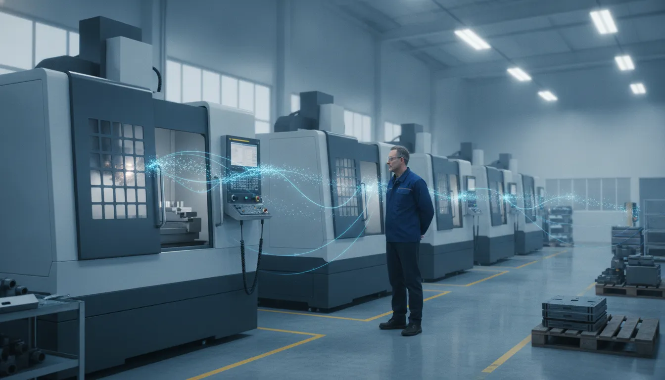 Discrete manufacturing floor with connected production data