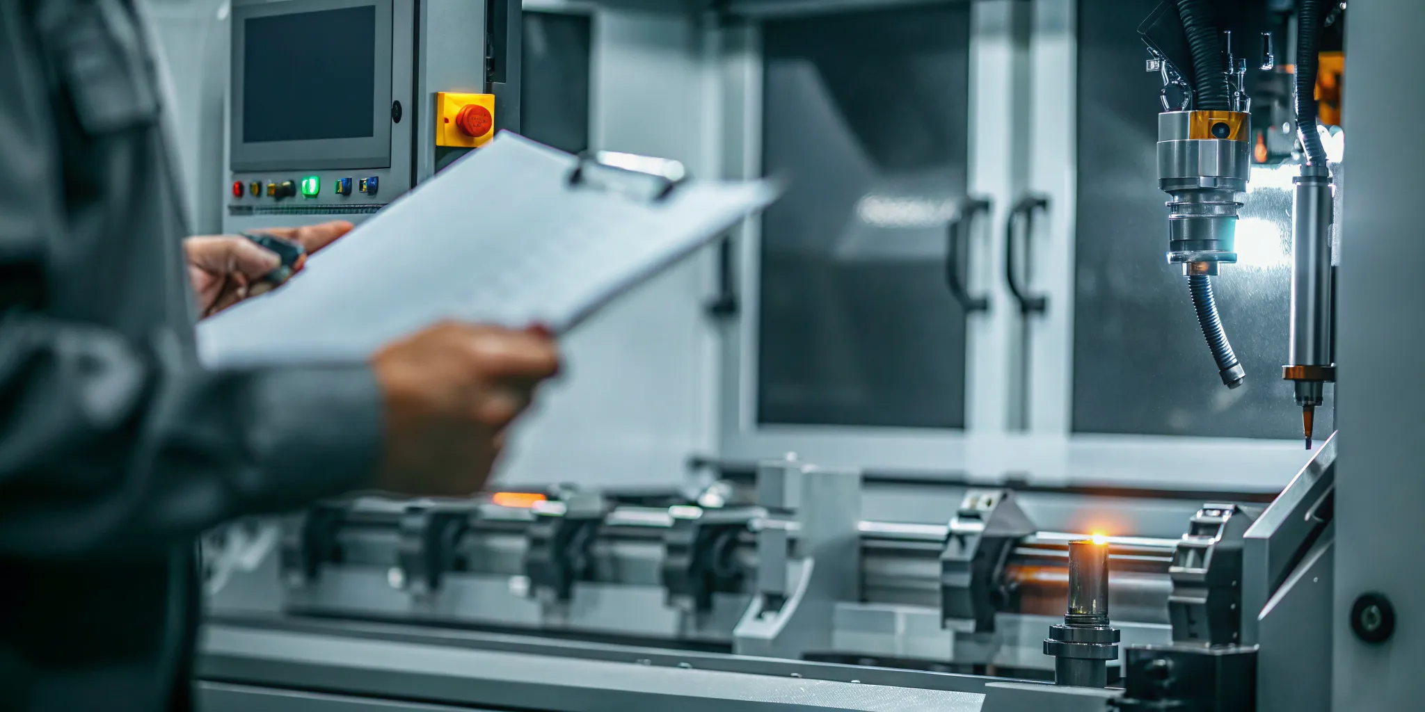 Paperless work instructions used with DNC software for CNC machines