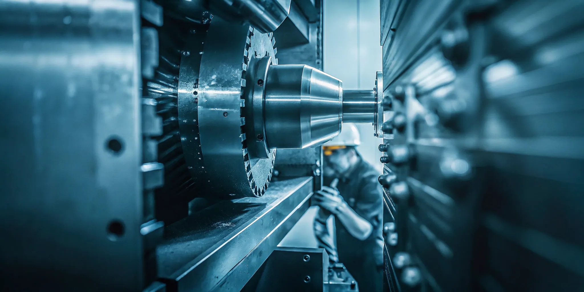 Technician performing planned maintenance to reduce manufacturing downtime