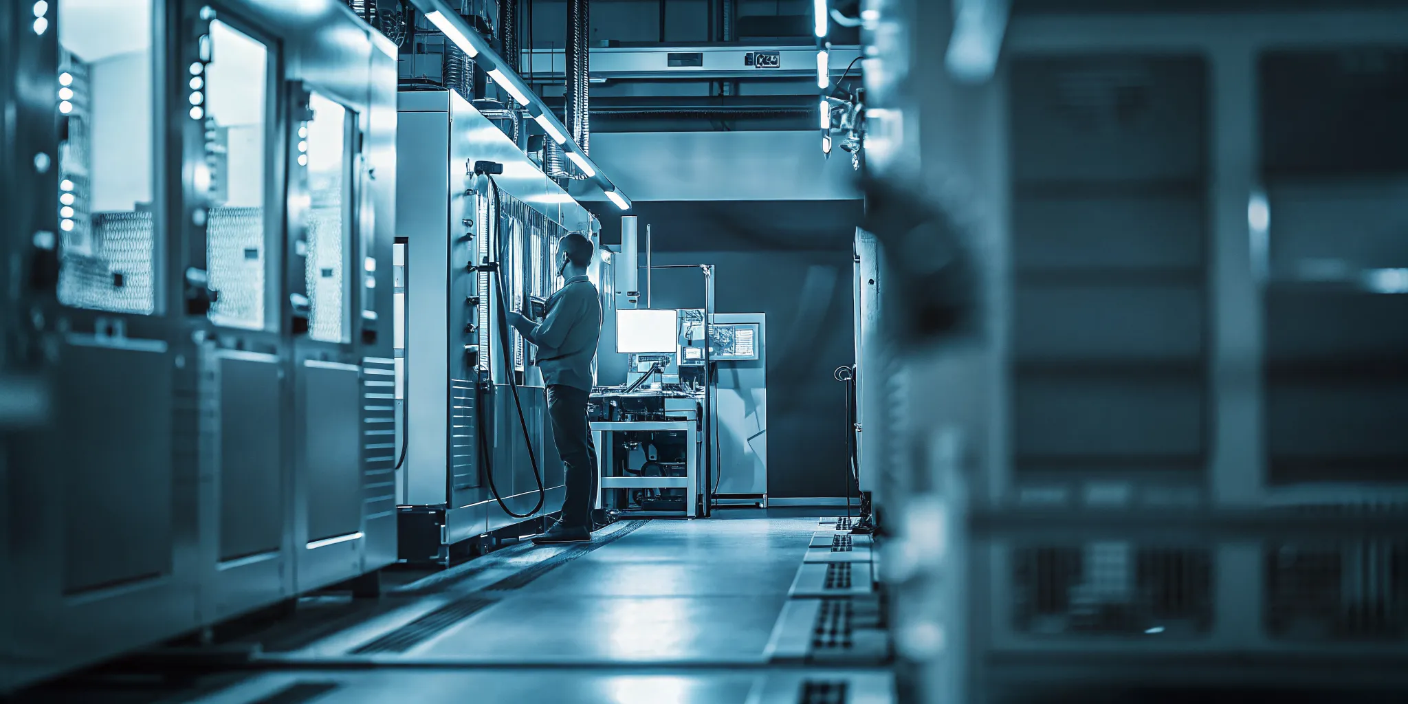 Job shop using machine monitoring to analyze machine utilization vs OEE