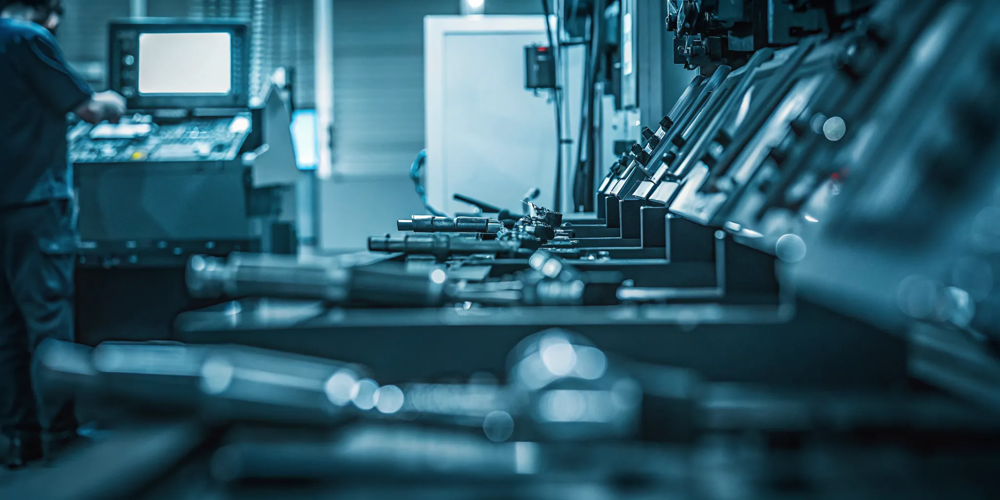Manufacturing team using visual scheduling to improve production schedule adherence