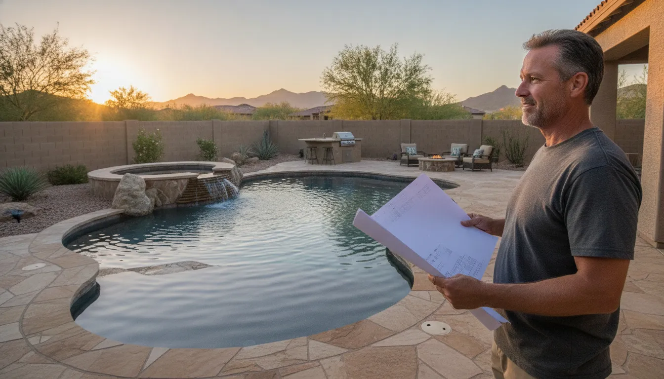 Custom pool and outdoor living features to include in a financing estimate