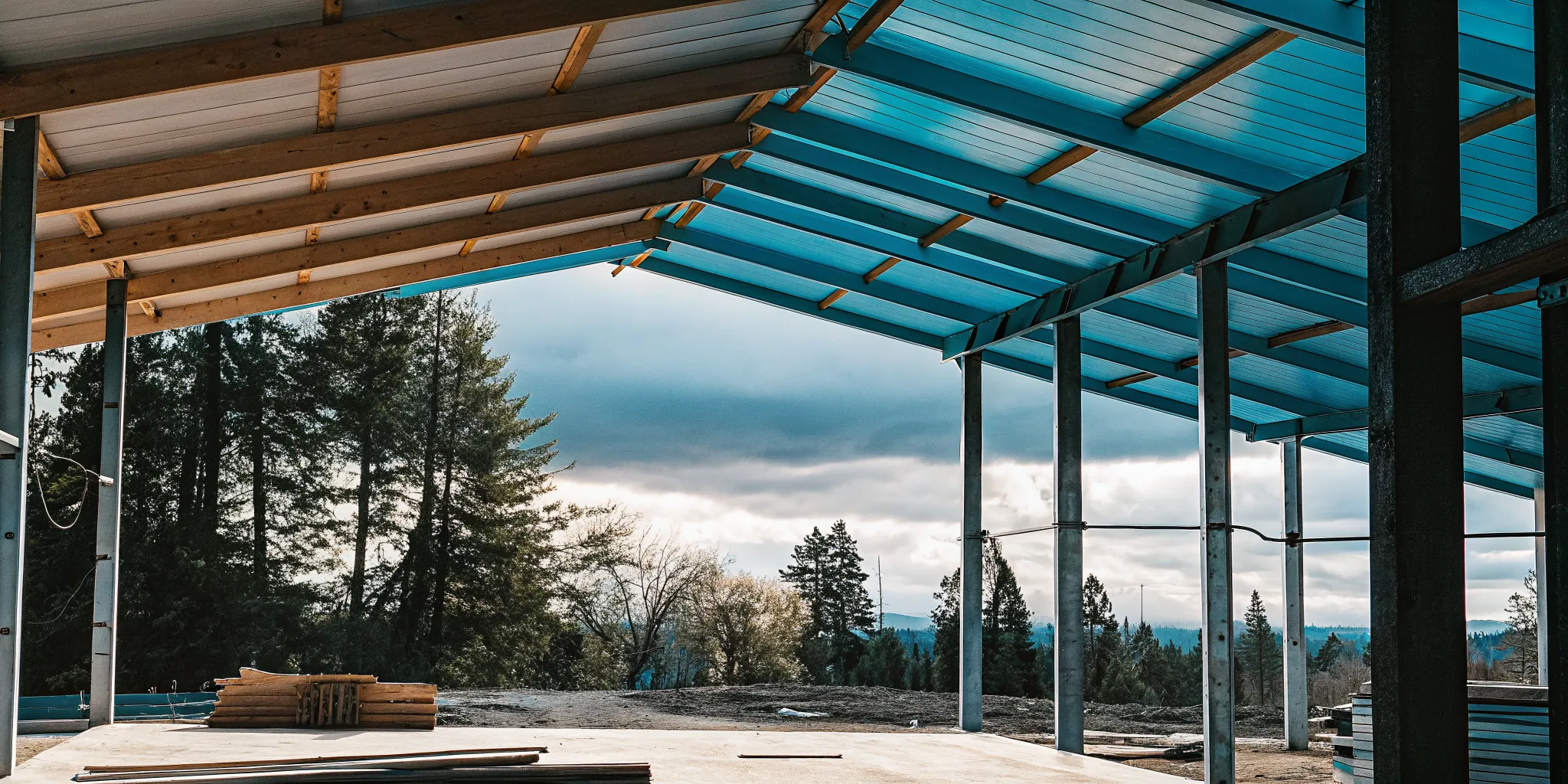 Post-frame pole barn construction timeline in Oregon