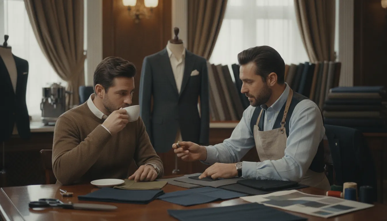 Style consultation for a professional suit wardrobe rotation