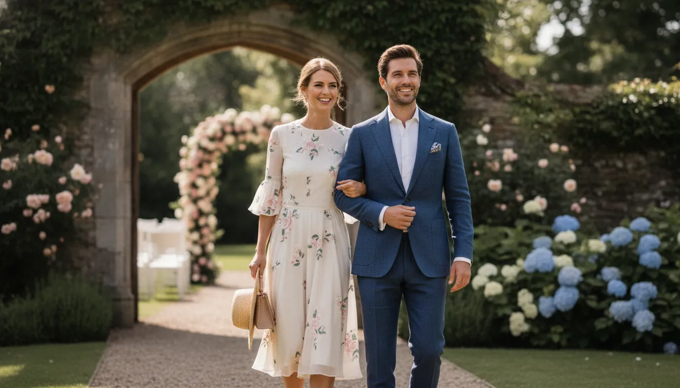 Refined summer wedding guest outfits
