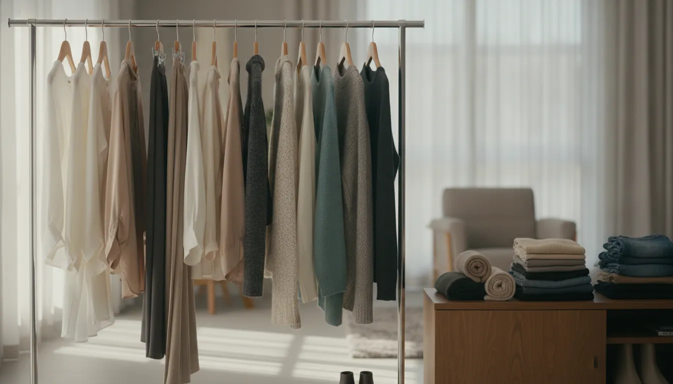Curated clothing options prepared for a personalized styling experience