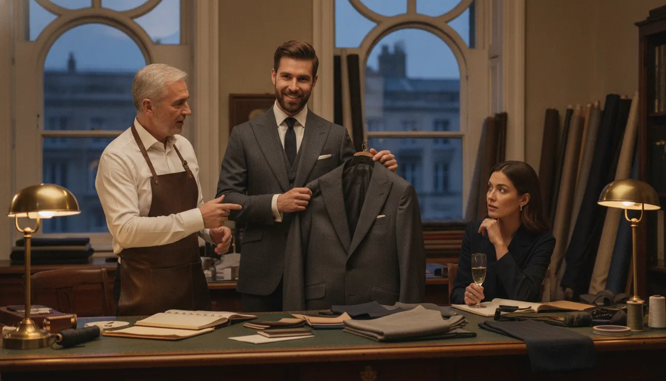 Tailored suit styling for a special occasion