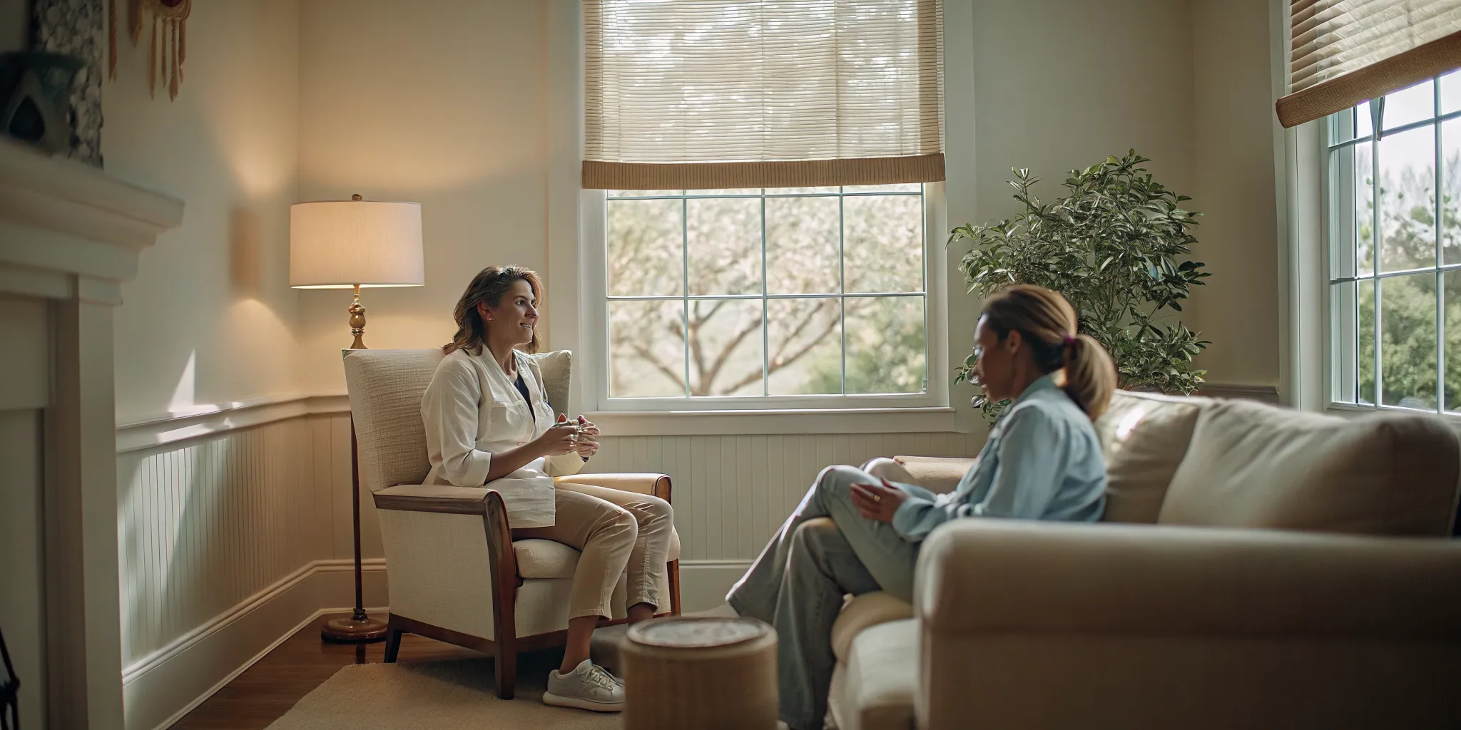 A calm conversation while preparing for the first day of rehab
