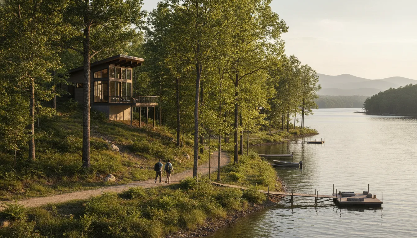 Modern elevated home and wooded lake setting at The Preserve at Dale Hollow