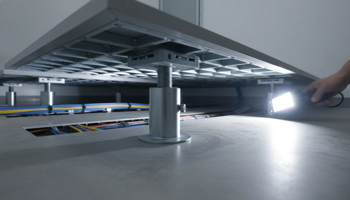 Zinc Whiskers in Data Centers: Cleaning Guide Raised floor inspection for zinc whiskers in data centers