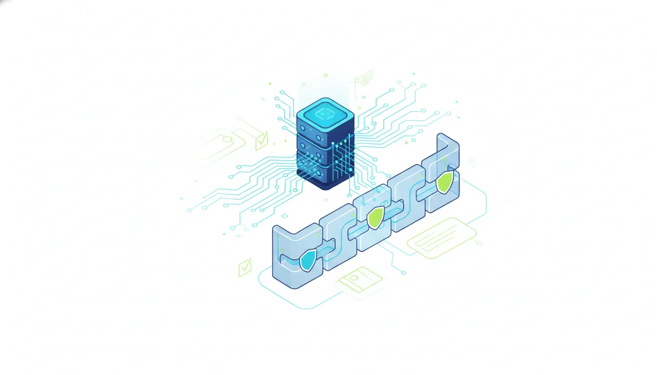 Cryptographic chain linking security events into tamper-evident audit evidence
