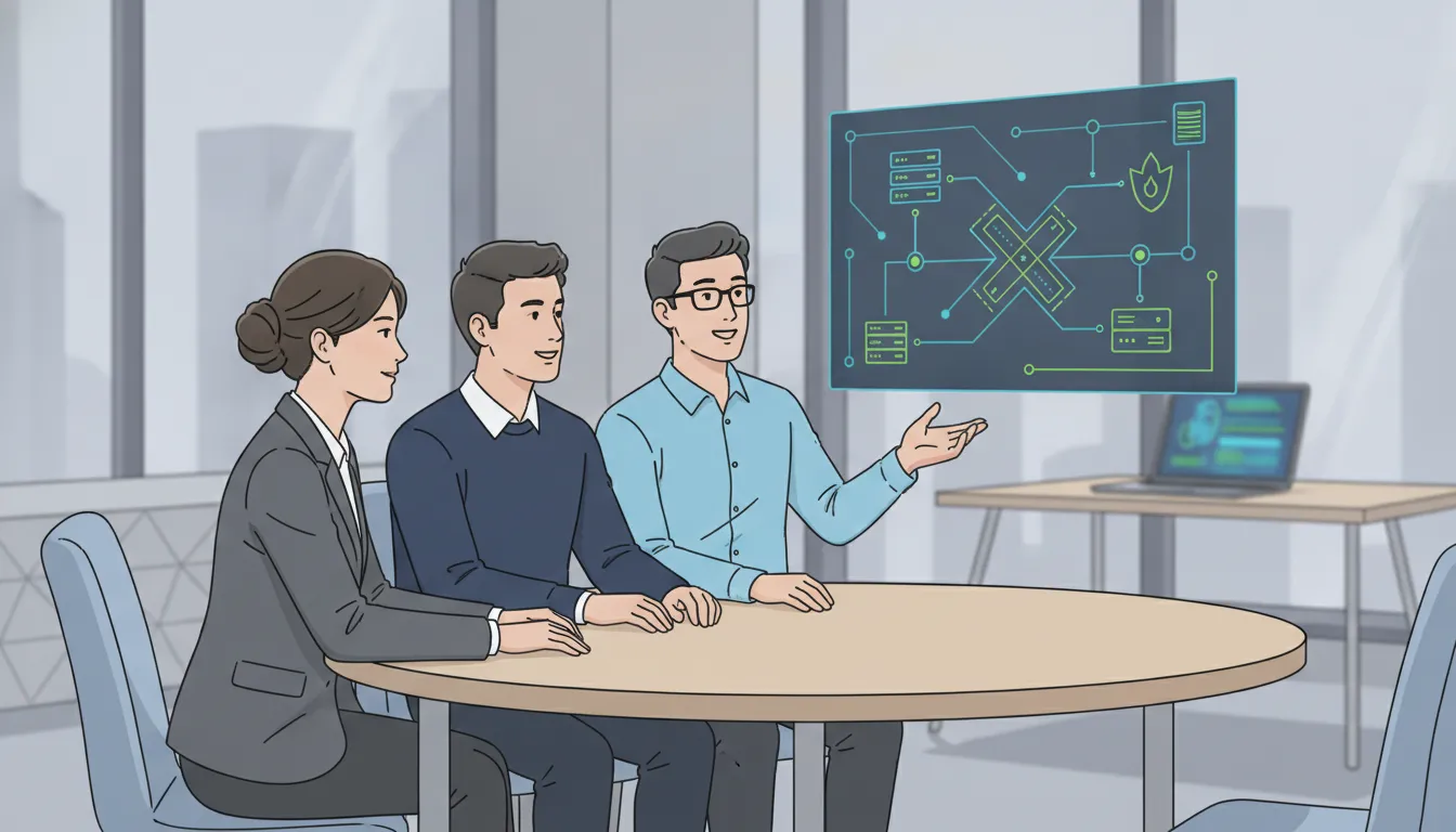 Independent security consultant reviewing a structured vCISO delivery workflow