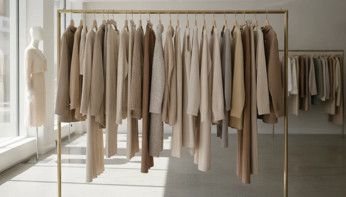 Sélection de vestes, pantalons et accessoires servant à équilibrer les proportions d'une tenue
