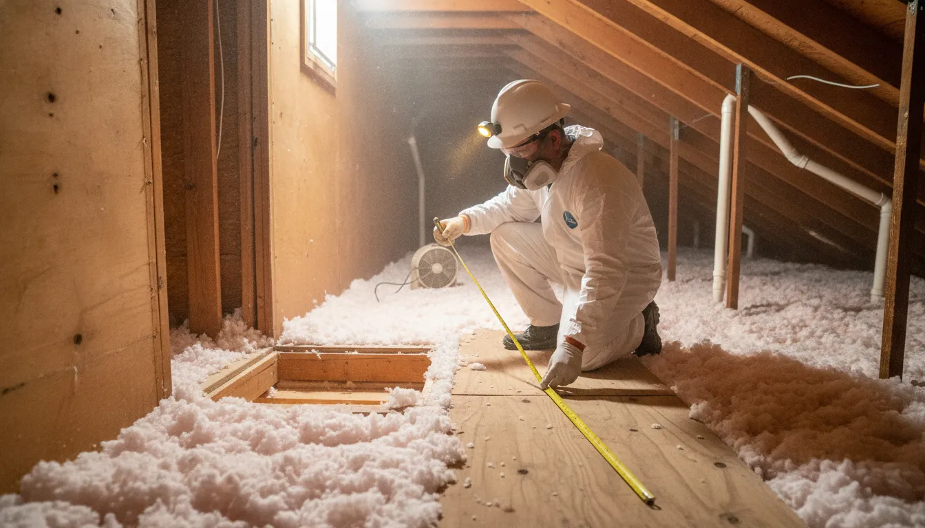 Houston-area attic insulation assessment