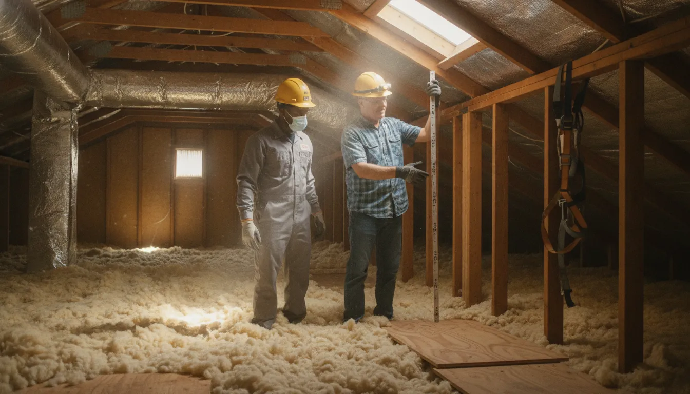 Houston attic inspection supporting a weatherization assistance program guide
