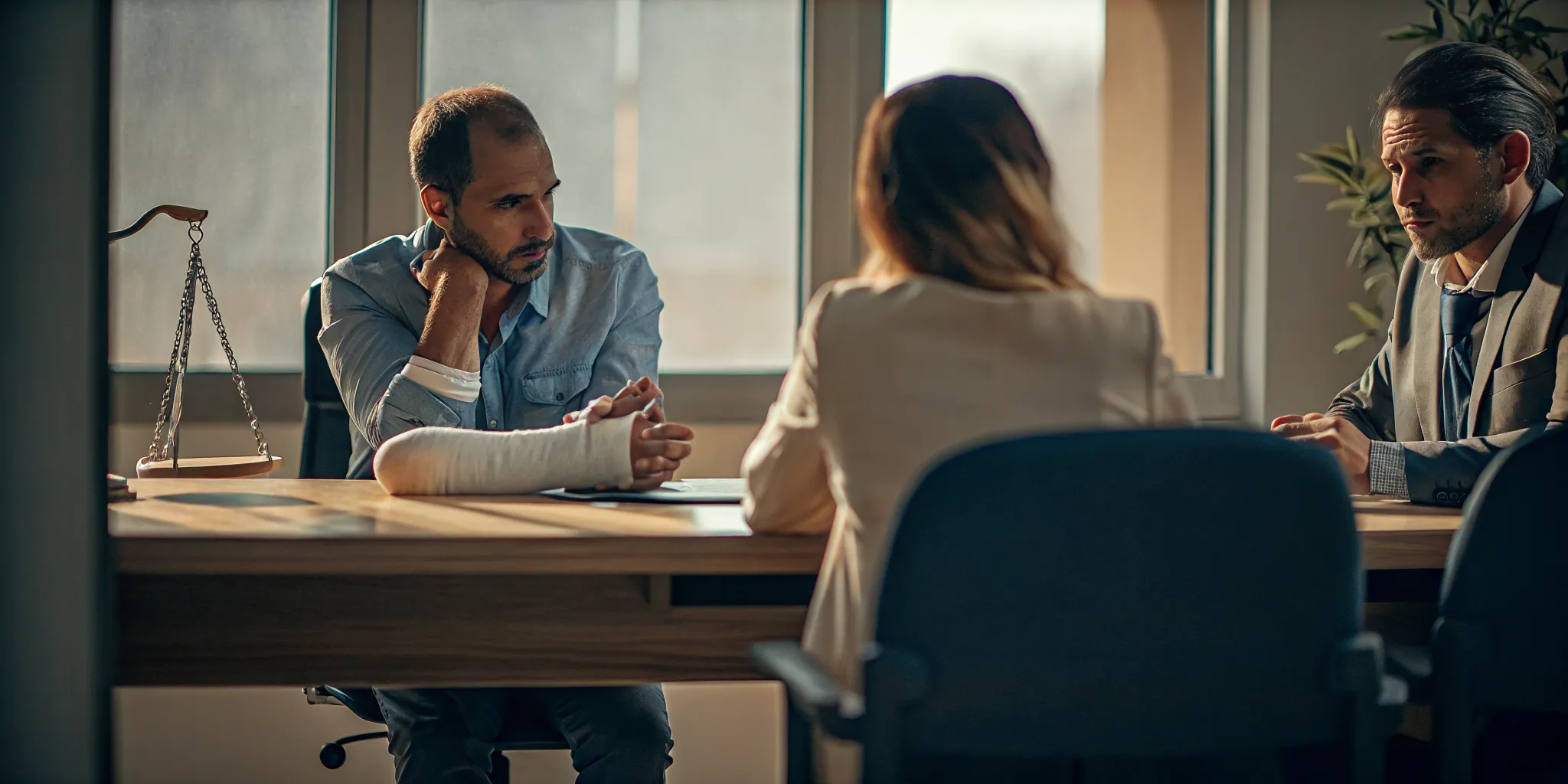 Dog bite victim consulting with a New Mexico attorney about their legal options