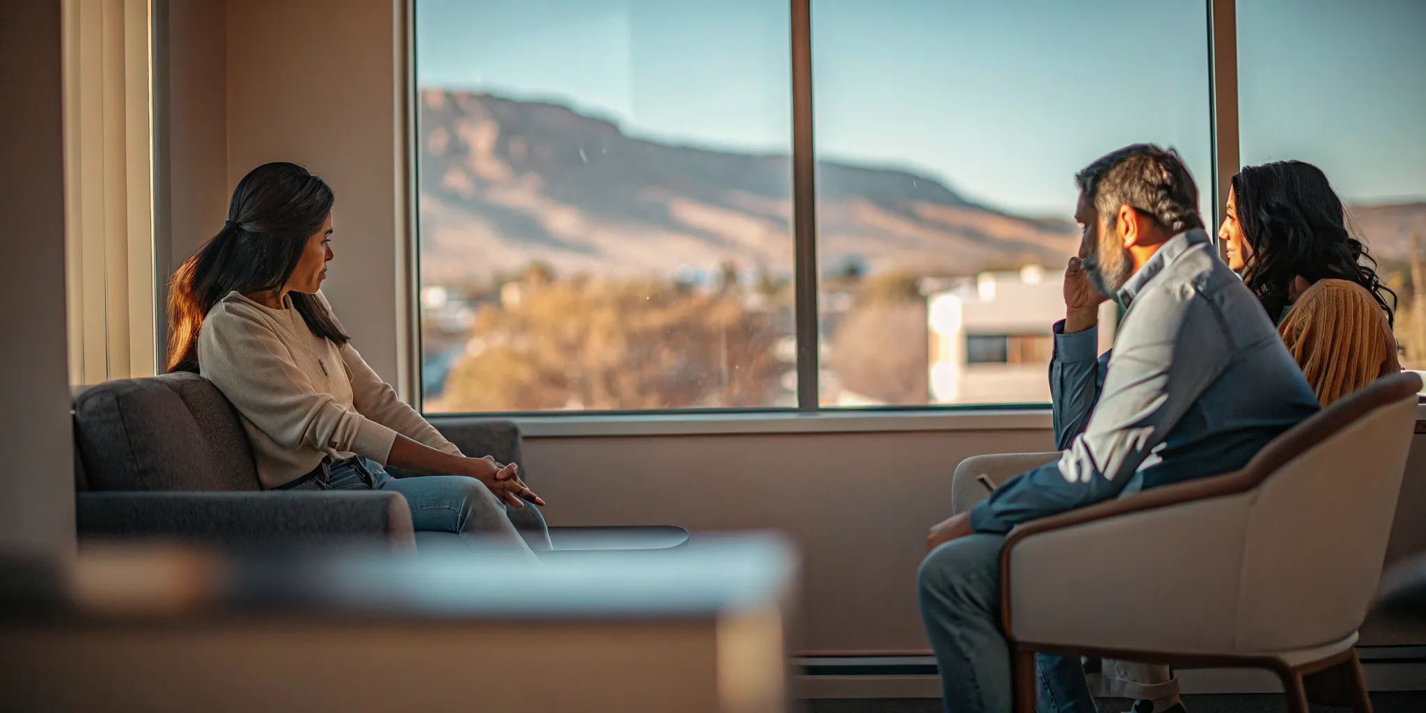 New Mexico family discussing wrongful death options with an attorney